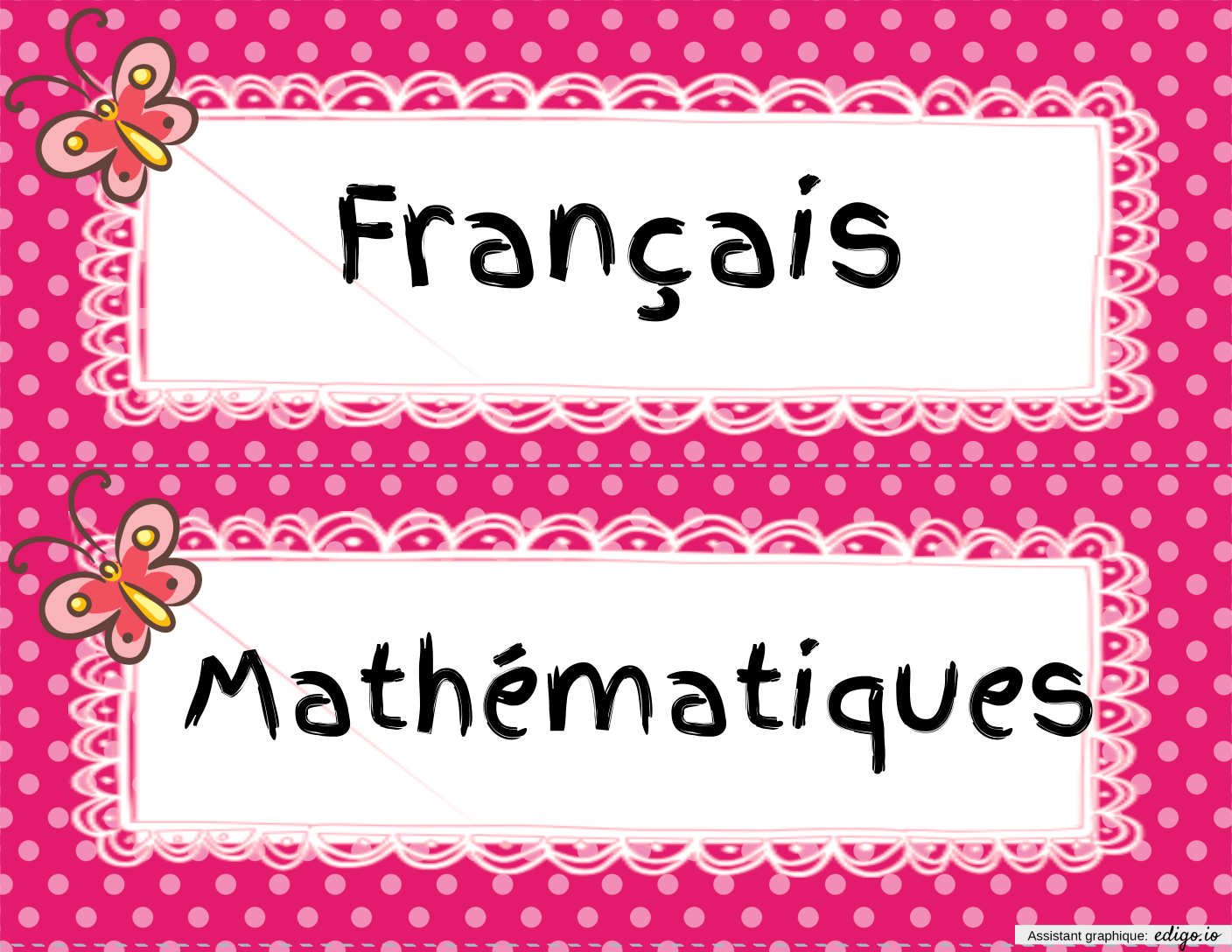 Étiquettes matières, 6e année, 5e année, 4e année, 3e année, 2e année