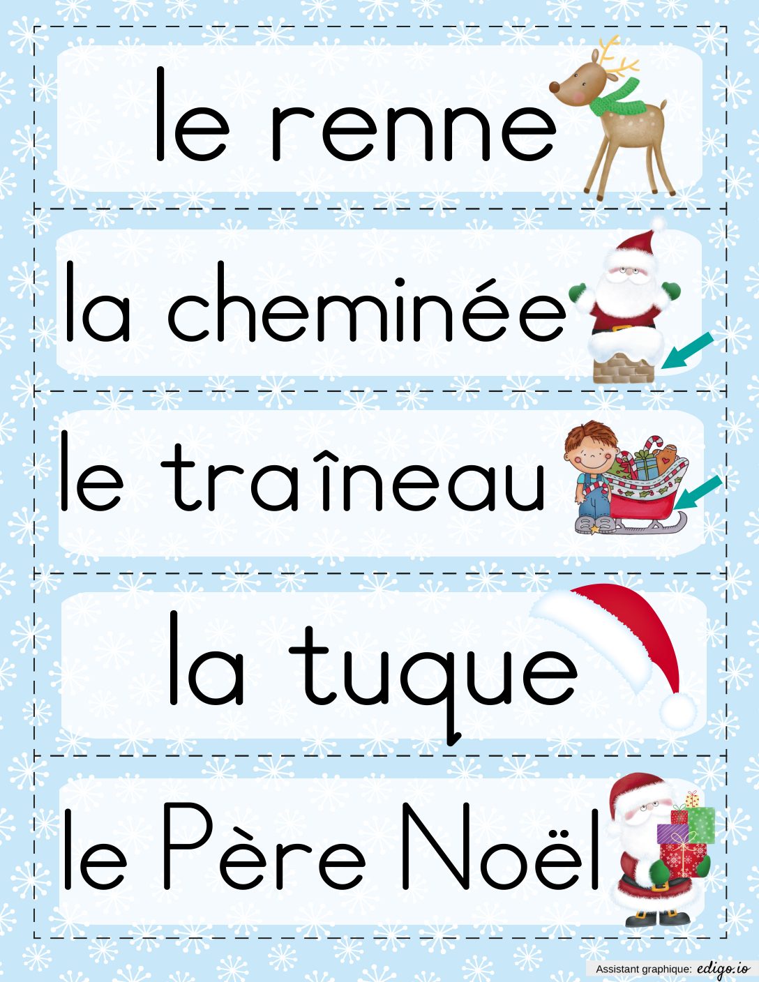 Vocabulaire De Noël Ce1 Cp Ms Et Gs Affiches Autres Lecture