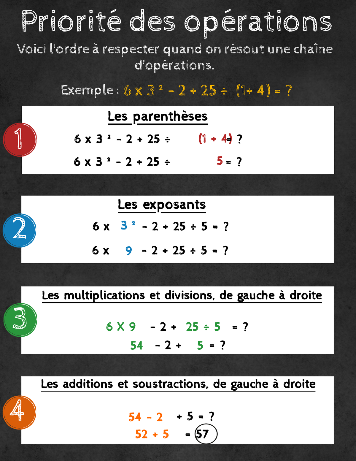 Exercice Sur La Priorit Des Op rations XVPVKE Exercice Sur La Priorit Des Op rations XVPVKE