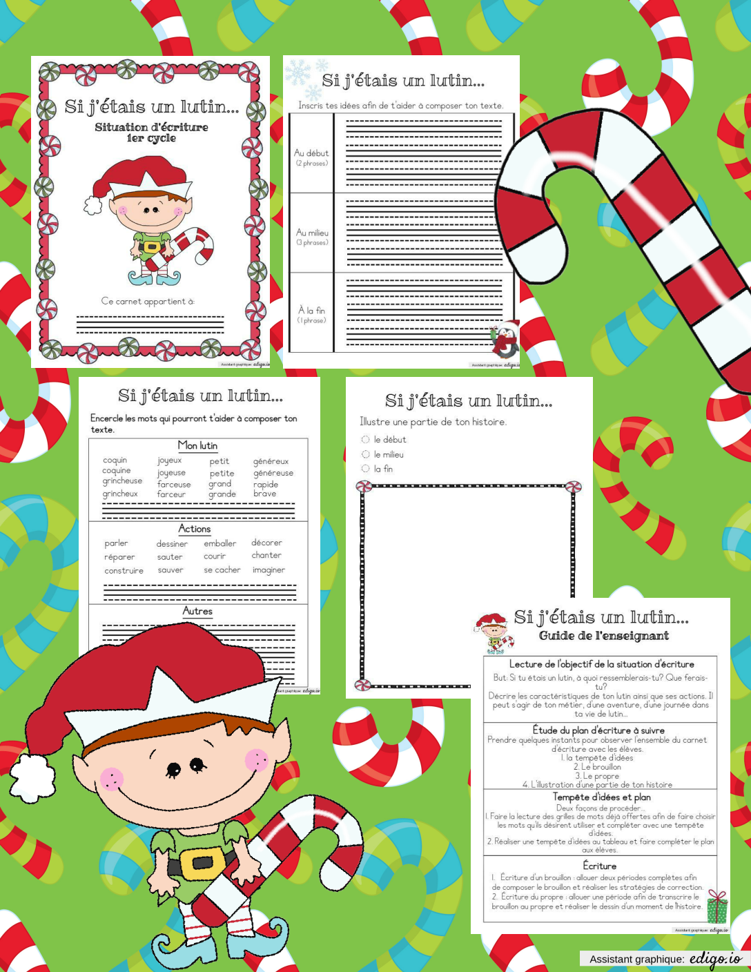 Écriture Lutin, CE1, CP, Exercices et
