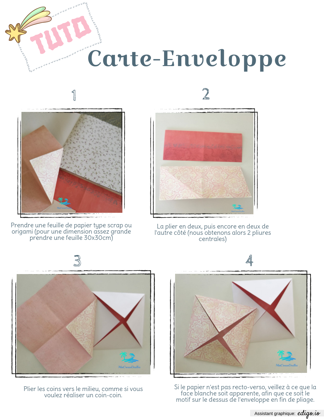 Enveloppe En Origami Tutoriel Facile En Papier Gratuit